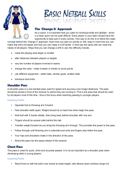 basic netball skills