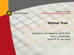Algorithms and Networks: Exponential time algorithms