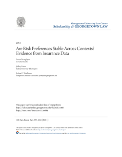 Are Risk Preferences Stable Across Contexts?