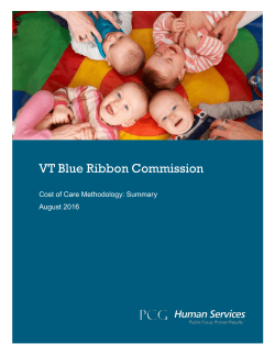 Cost of Care Methodology: Summary