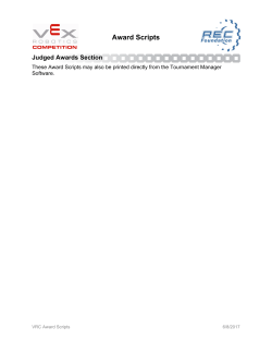 Award Scripts