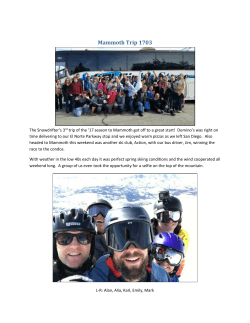 Mammoth Trip 1703
