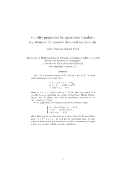 Stability properties for quasilinear parabolic equations with measure