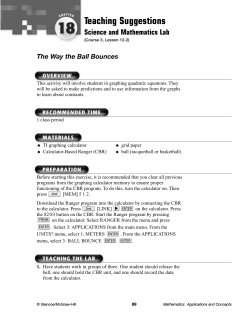 The Way the Ball Bounces - Glencoe/McGraw-Hill