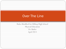 Over The Line - Sweetwater PE