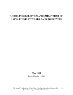 Single-Source Selection (SSS)