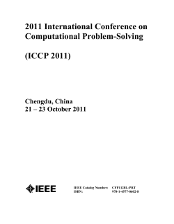 2011 International Conference on Computational Problem
