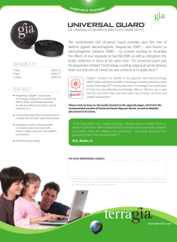 Universal Guard flyer