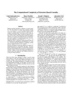 The Computational Complexity of Structure
