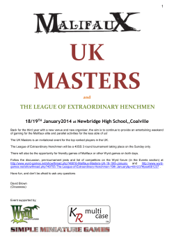 malifaux tournament