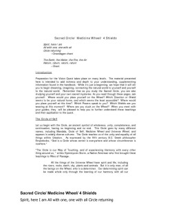 Copy of Medicine Wheel-4 Shields