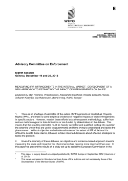 Measuring IPR Infringements in the Internal Market