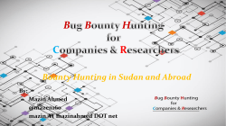 Bug Bounty Hunting for Researchers