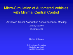 Micro-Simulation of Automated Vehicles with Minimal Central Control
