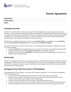Managing Partner Role (Free Library of Philadelphia)