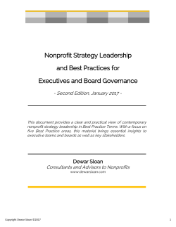 Nonprofit Strategy Leadership and Best Practices for