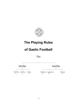 The Playing Rules of Gaelic Football