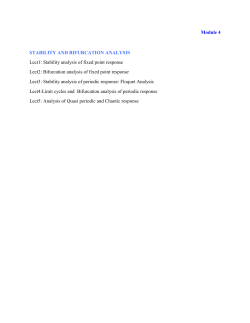 Stability analysis of fixed point response