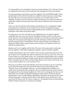 Johanna Olson Family Obituary