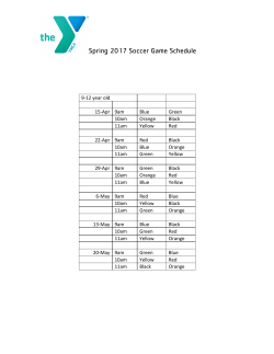 Spring 2017 Soccer Game Schedule