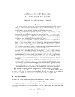 Continuous Curvelet Transform: II. Discretization and Frames