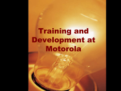 HOW TO WE GET TRAINING OBJECTIVES?