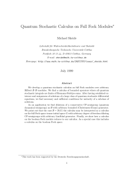 Quantum Stochastic Calculus on Full Fock Modules&lowast;