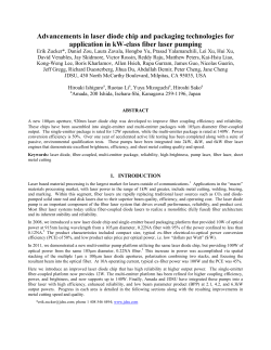 Advancements in laser diode chip and packaging