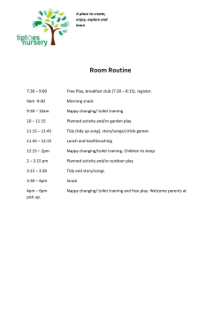 Room Routine - Tiptoes Nursery