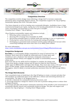 Competition Overview - Observatory Hill EEC