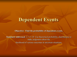 10.6 Dependent Events and Conditional Probability