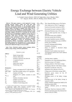 Energy Exchange between Electric Vehicle Load and Wind