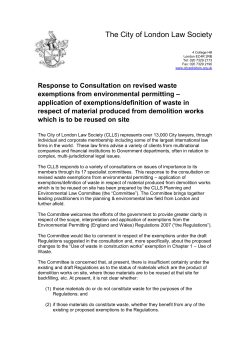 20081023-P-ELC-submission - The City of London Law Society