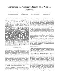 Computing the Capacity Region of a Wireless Network