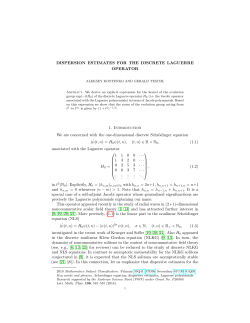 DISPERSION ESTIMATES FOR THE DISCRETE LAGUERRE