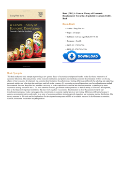 A General Theory of Economic Development