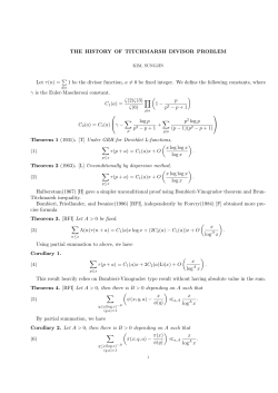 Titchmarsh Divisor Problem Survey
