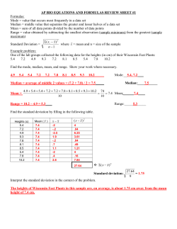 ap bio equations and formulas review sheet #1