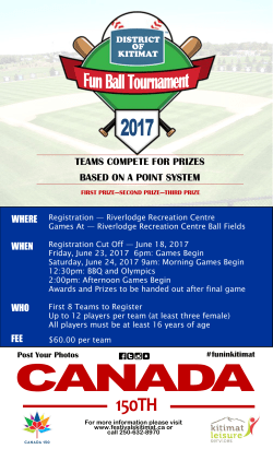 teams compete for prizes based on a point system