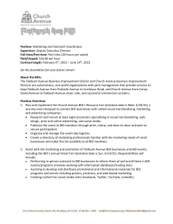Position: Marketing and Outreach Coordinator Supervisor: Deputy
