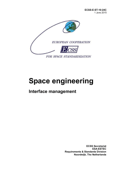 ECSS-E-ST-10-24C - European Cooperation for Space