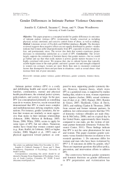 (2012) Gender differences in intimate partner violence outcomes
