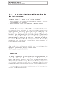 Rubis : a bipolar-valued outranking method for the choice problem