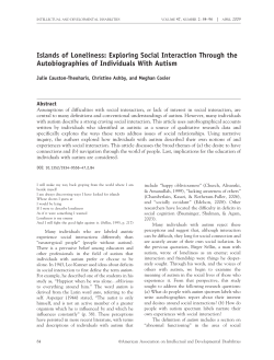 Islands of Loneliness: Exploring Social Interaction Through the