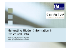 Harvesting Hidden Information in Structured Data