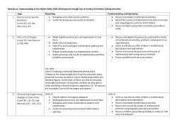Task 1. Barrier Game Spatial Relations (Level A1: A2: See Manual p
