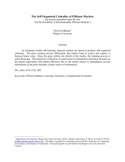 On the Possibility of Informationally Efficient