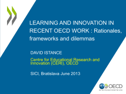 Innovative Learning Environments