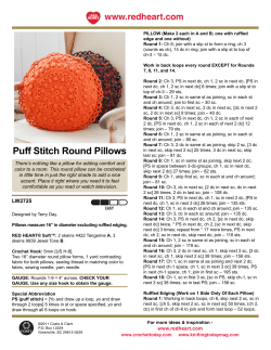 Puff Stitch Round Pillows