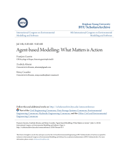 Agent-based Modelling: What Matters is Action